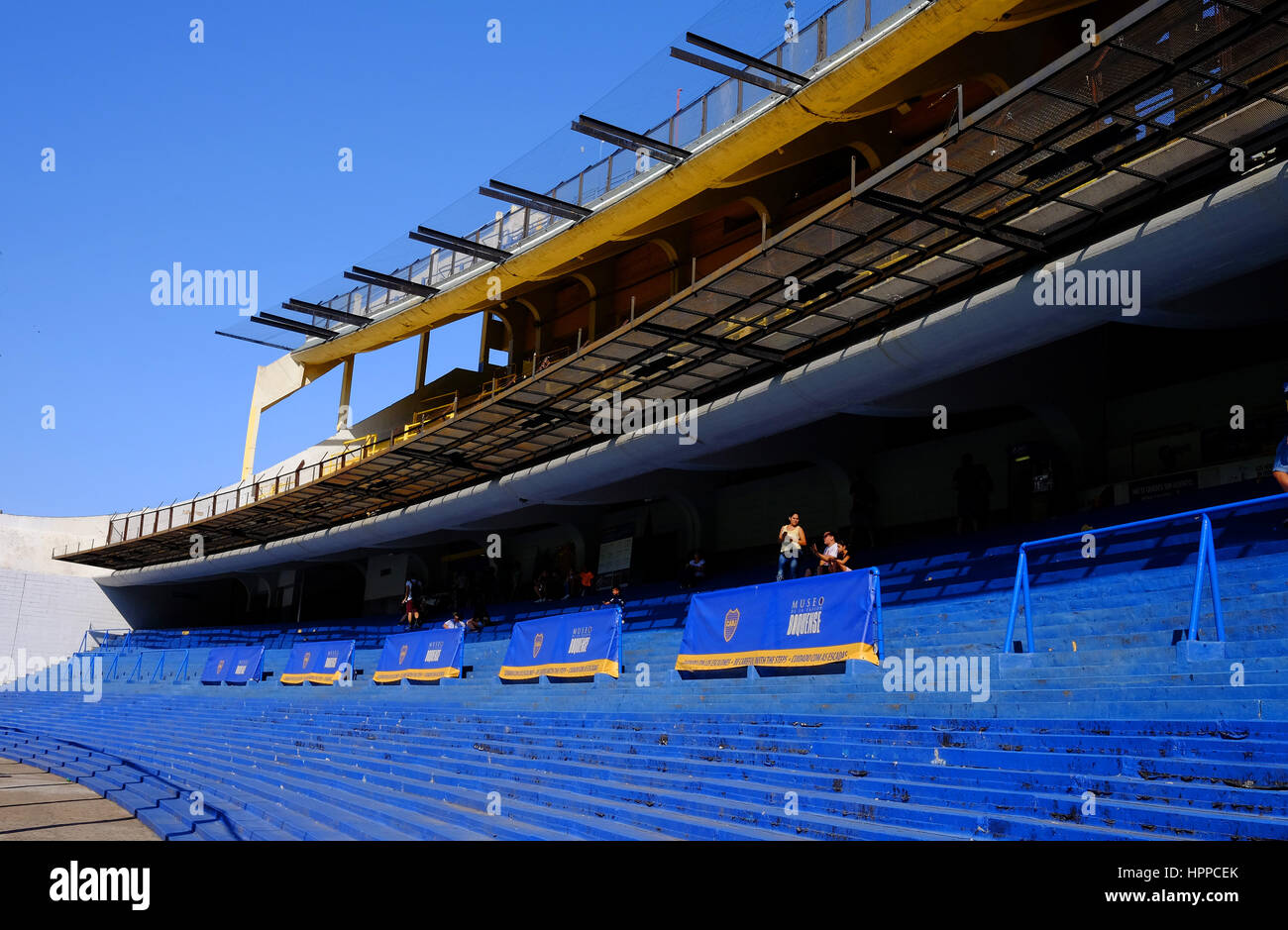 La Bombonera the home stadium of Boca Juniors of Buenos Aires in Argentina Picture by SAM BAGNALL Stock Photo