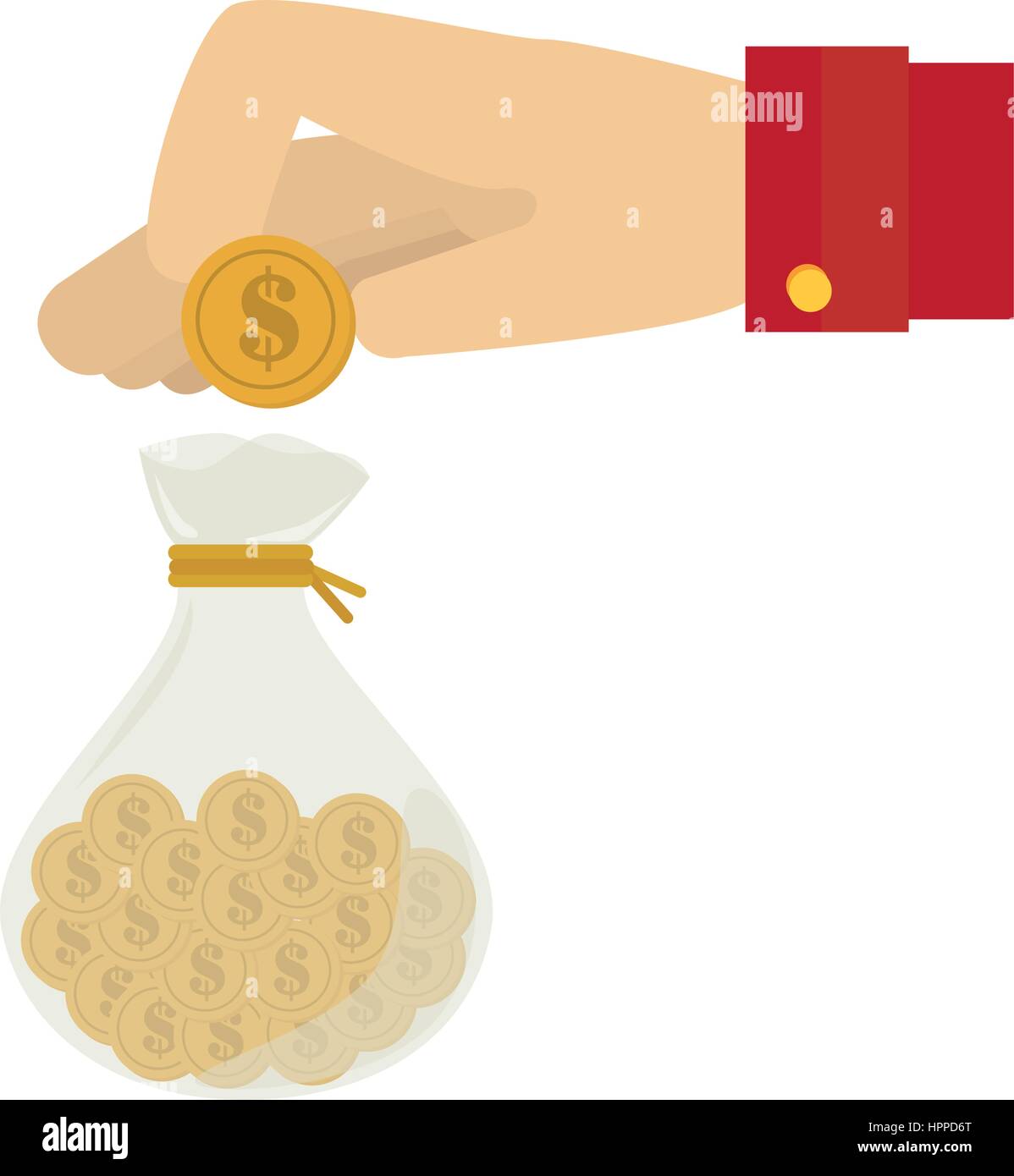 money bag isolated icon Stock Vector Image & Art - Alamy