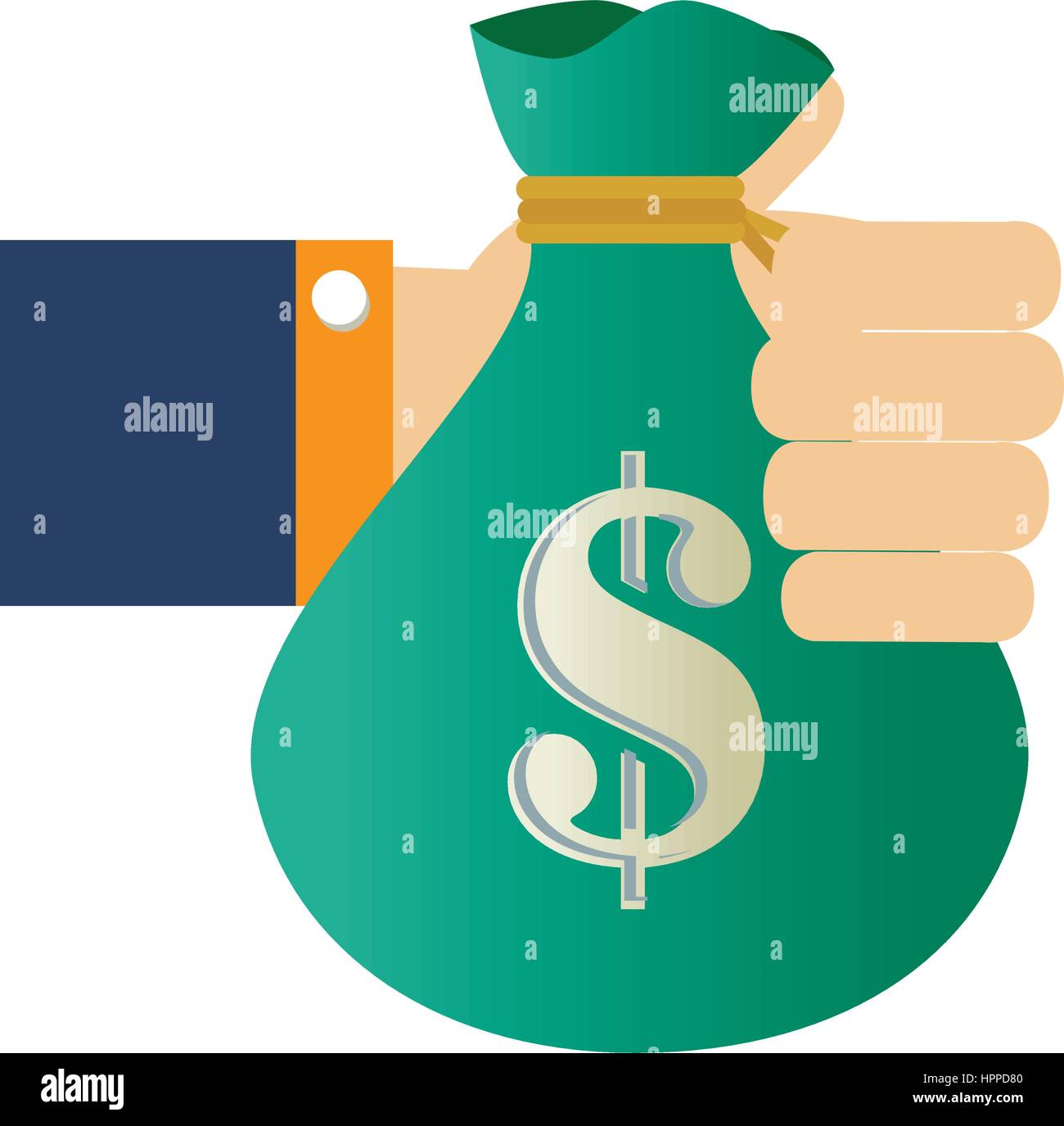 money bag isolated icon Stock Vector Image & Art - Alamy
