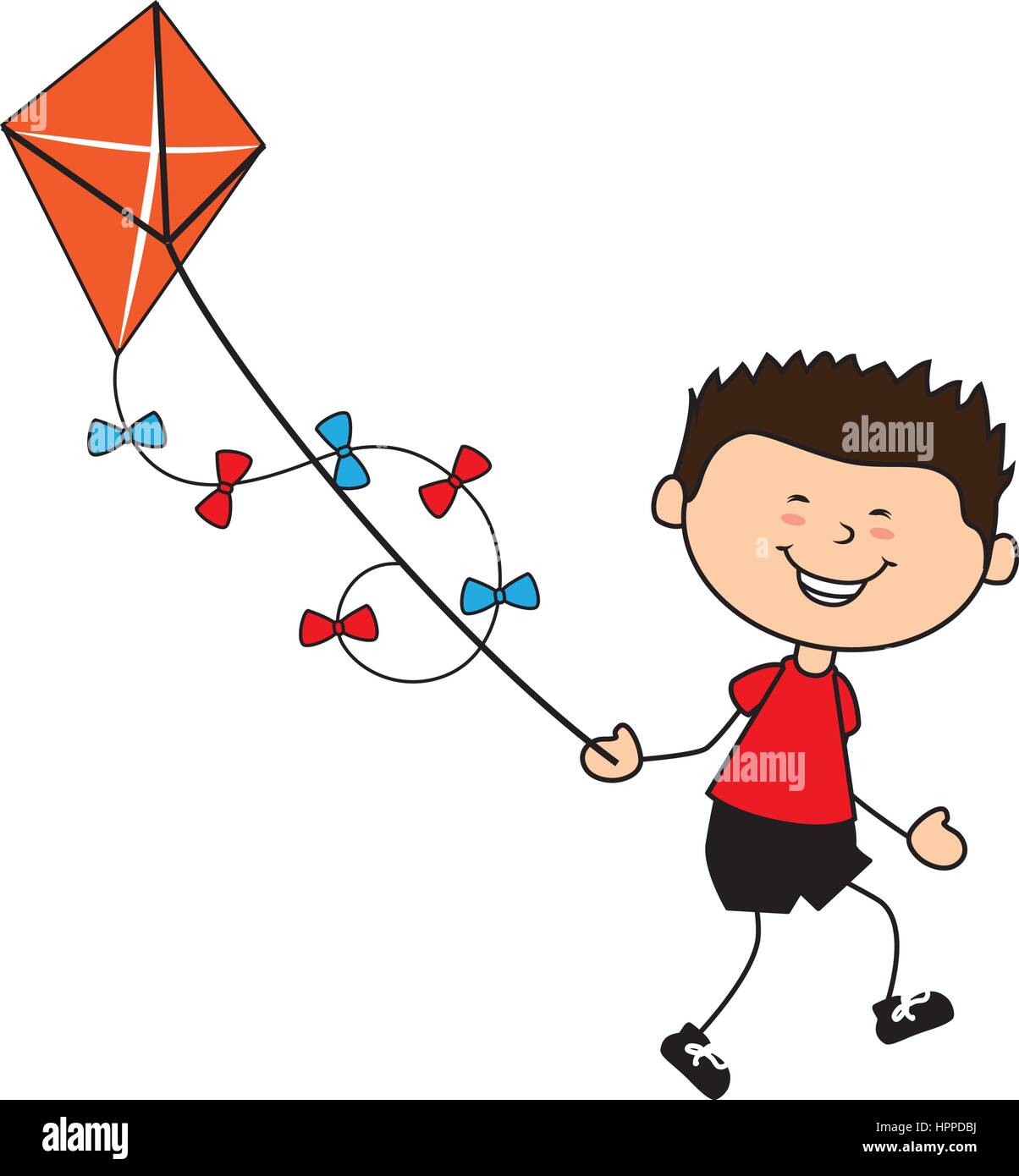 Human kite flying Stock Vector Images Alamy