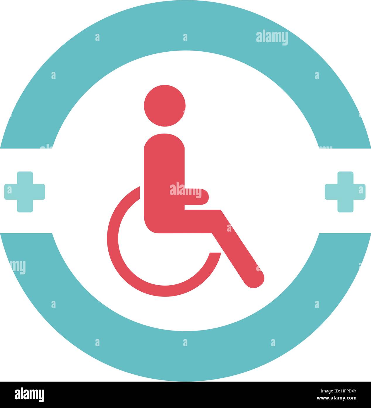 Disable person in wheelchair Stock Vector Images Alamy