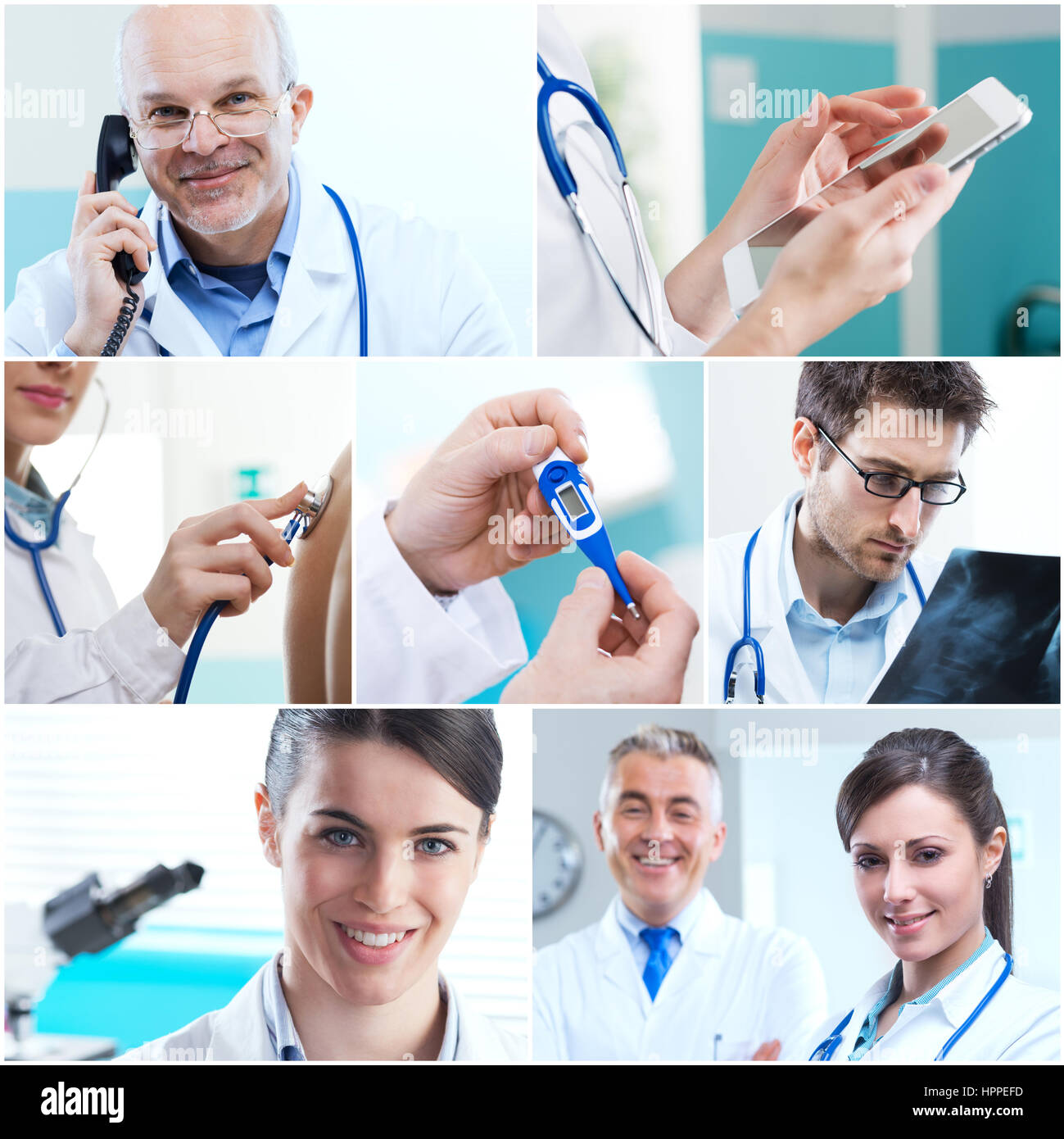 Various medical related images in a collage Stock Photo - Alamy
