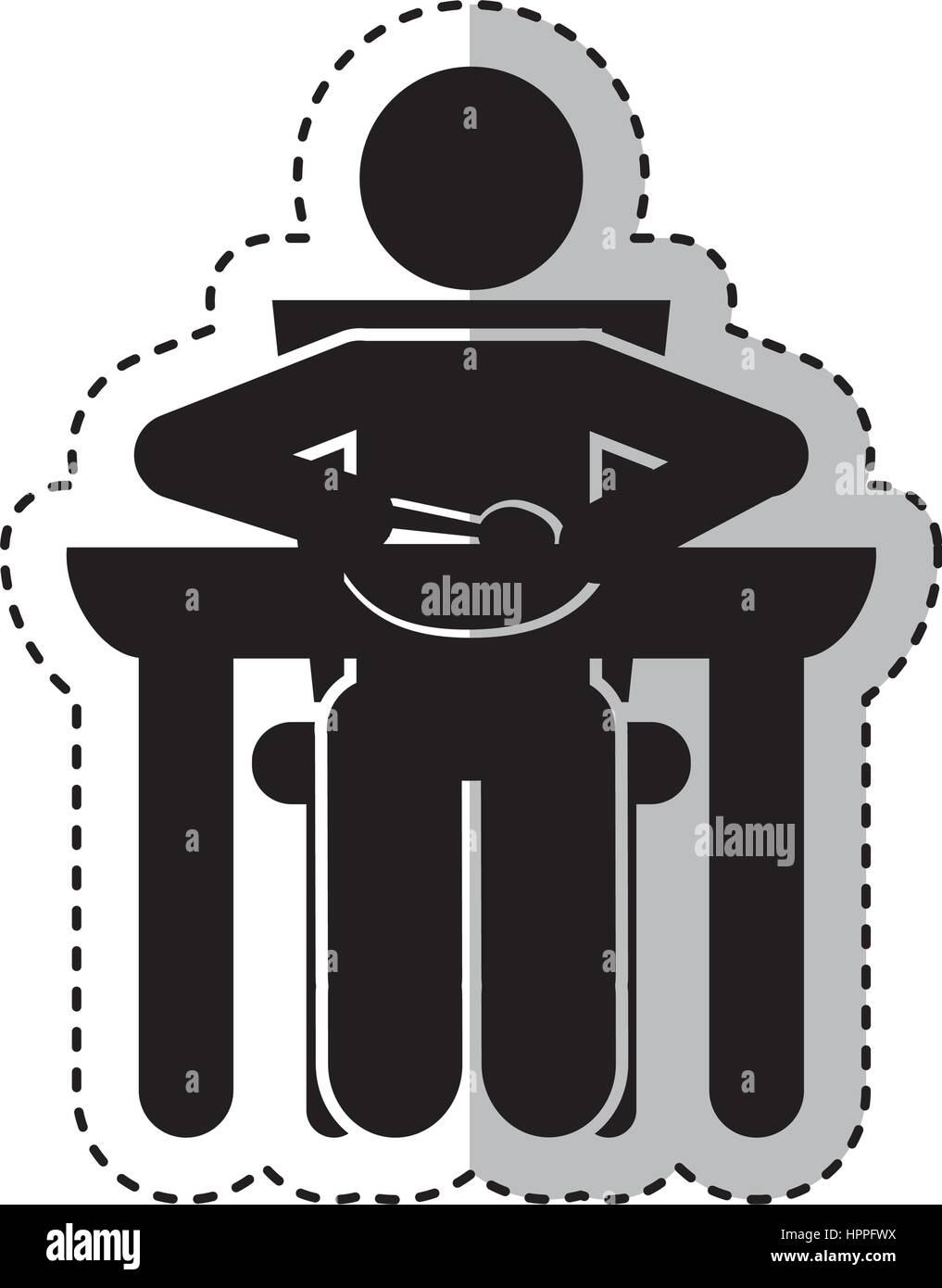 person eating silhouette icon Stock Vector Image & Art Alamy