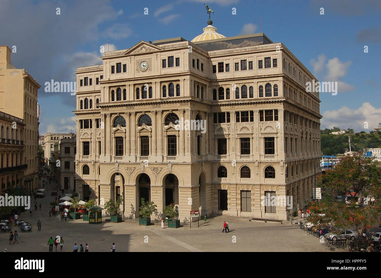 The former Stock Exchange, Lonja del Comercio, City of Havana, Cuba Stock Photo