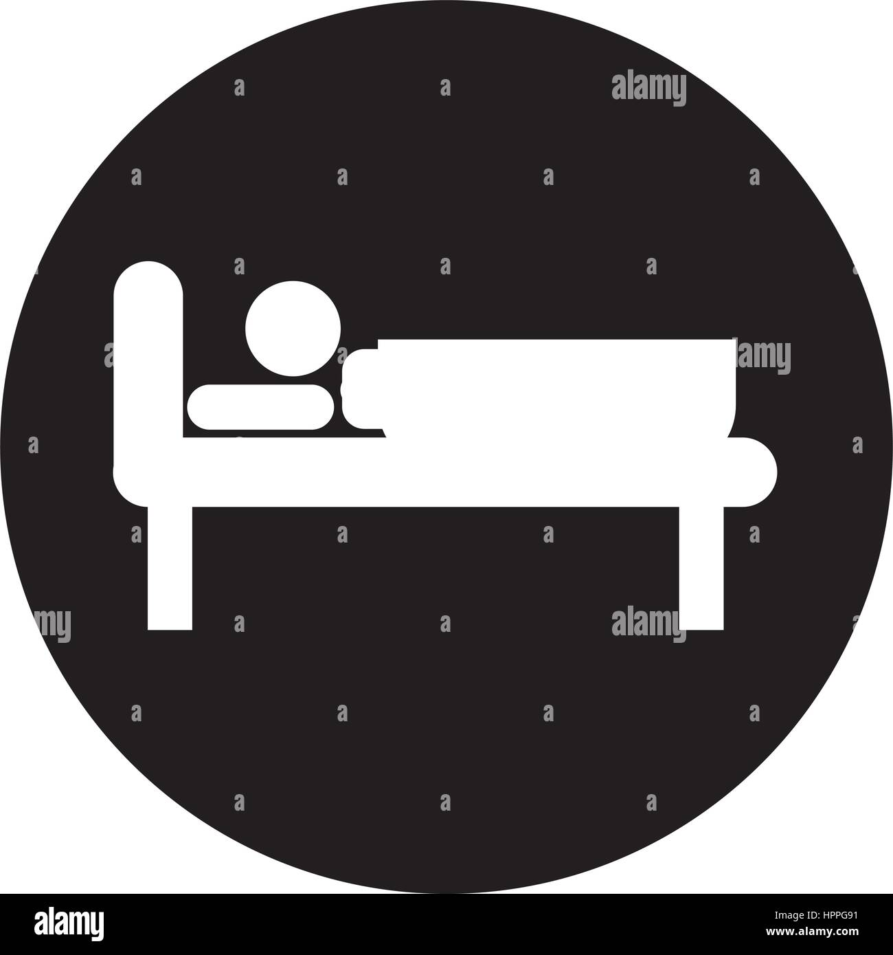 bed silhouette isolated icon Stock Vector Image & Art - Alamy
