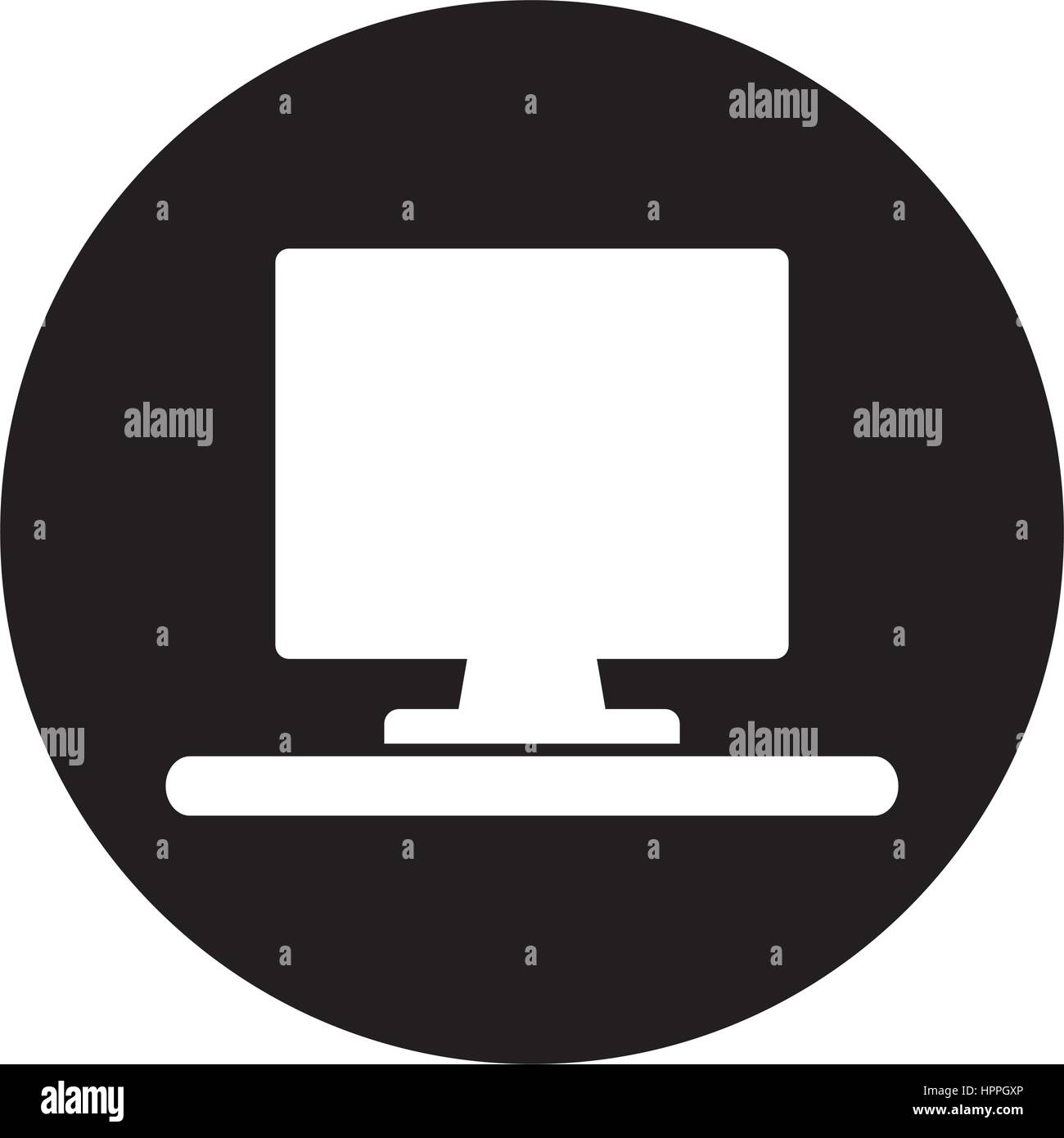computer desktop workplace icon Stock Vector Image & Art - Alamy