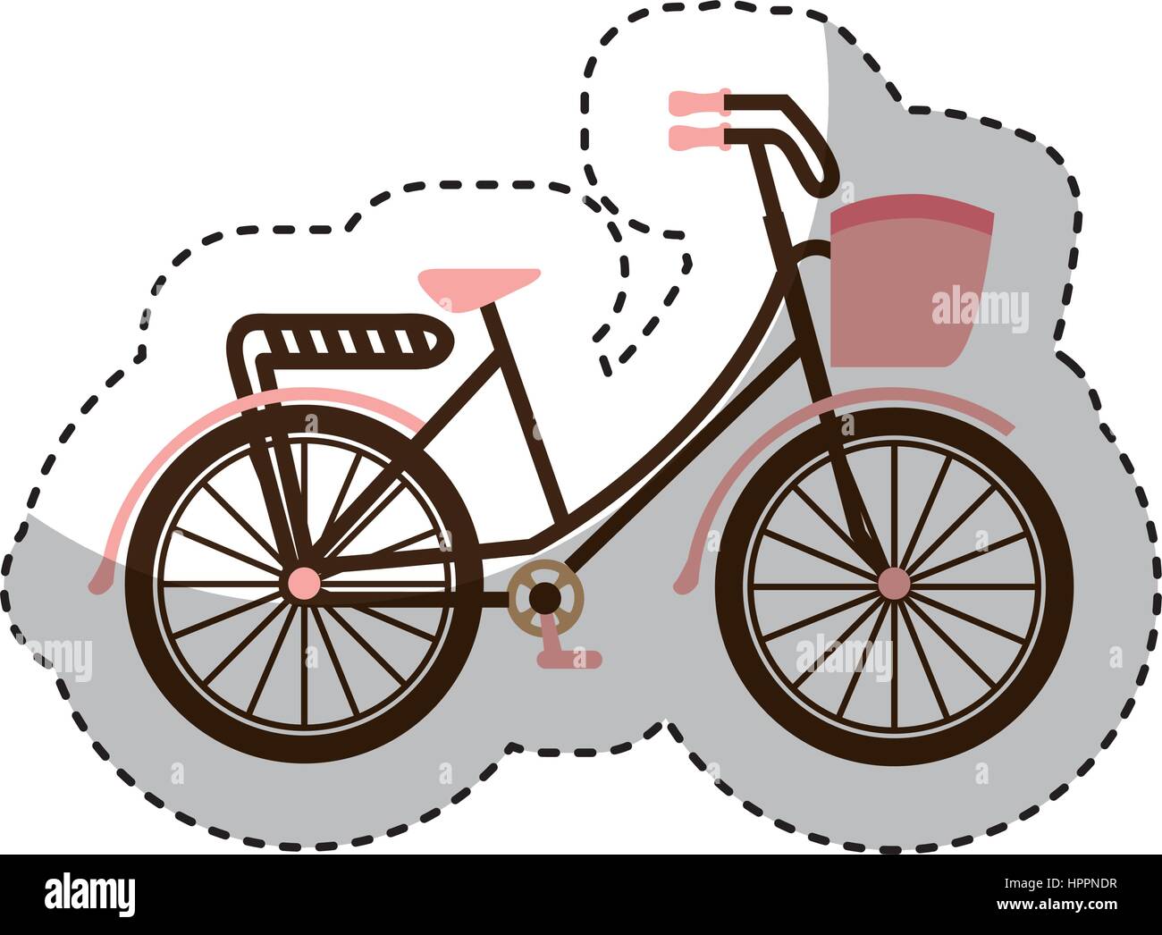 bicycle drawing romanitc card Stock Vector Image & Art Alamy