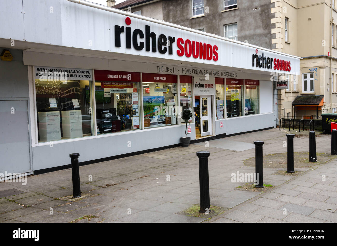 The Richer Sounds store on Whiteladies Road n Bristol, UK Stock Photo