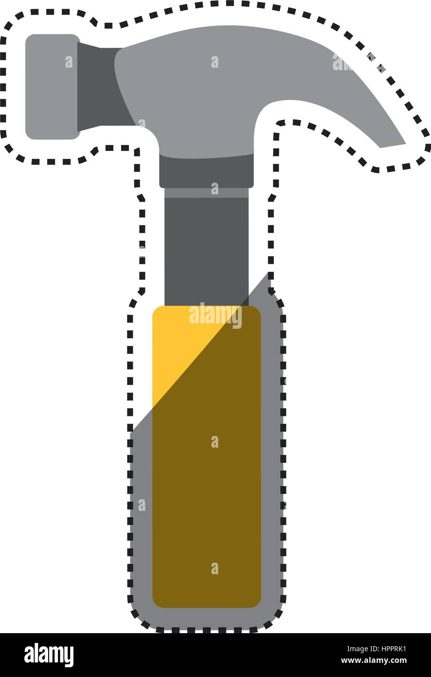 Hammer construction tool Stock Vector Image & Art - Alamy