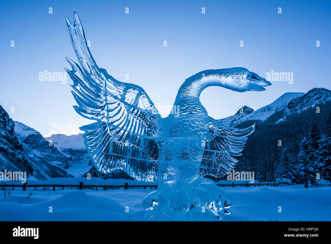 Lake Louise Ice Magic Festival, Banff National Park, Alberta, Canada ...