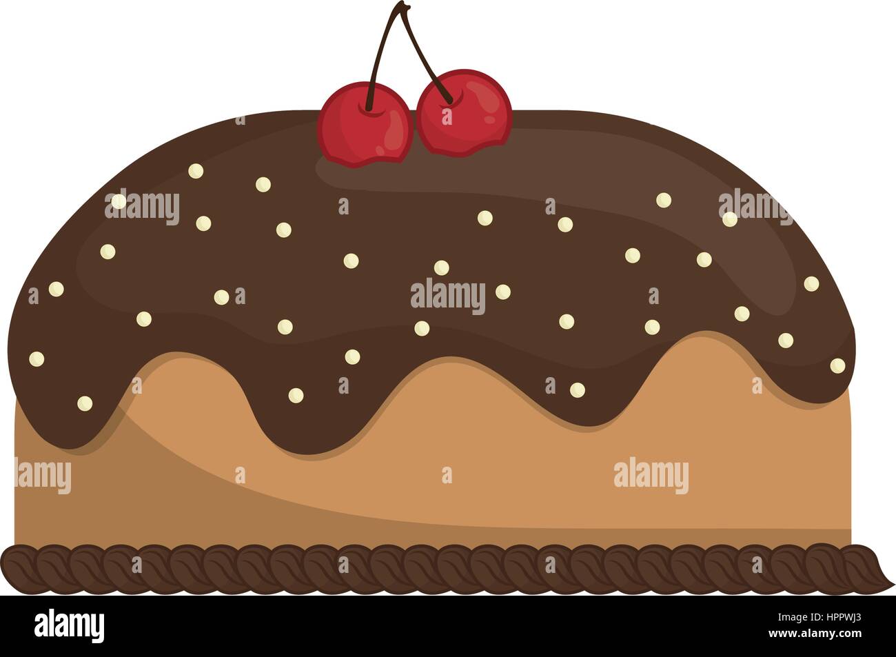 Delicious birthday cake Stock Vector Image & Art - Alamy