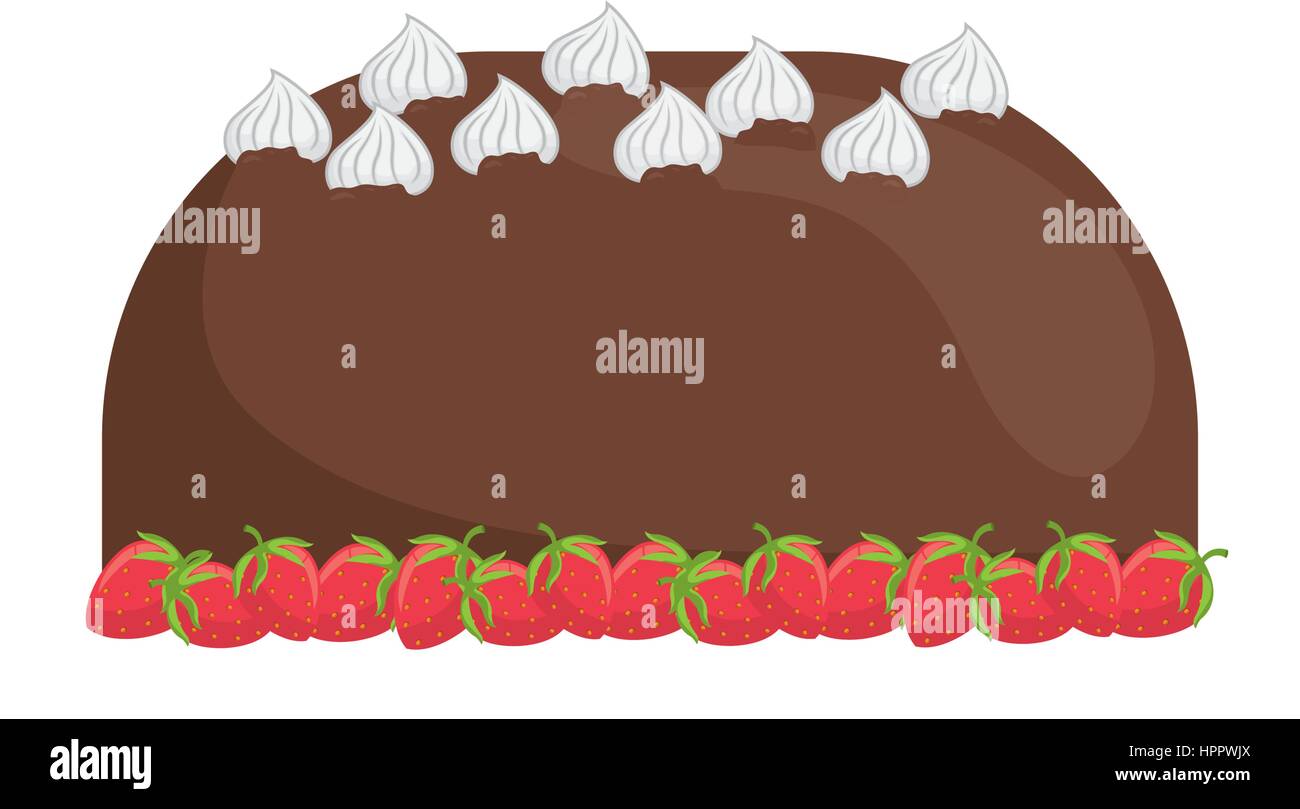 Delicious birthday cake Stock Vector Image & Art - Alamy