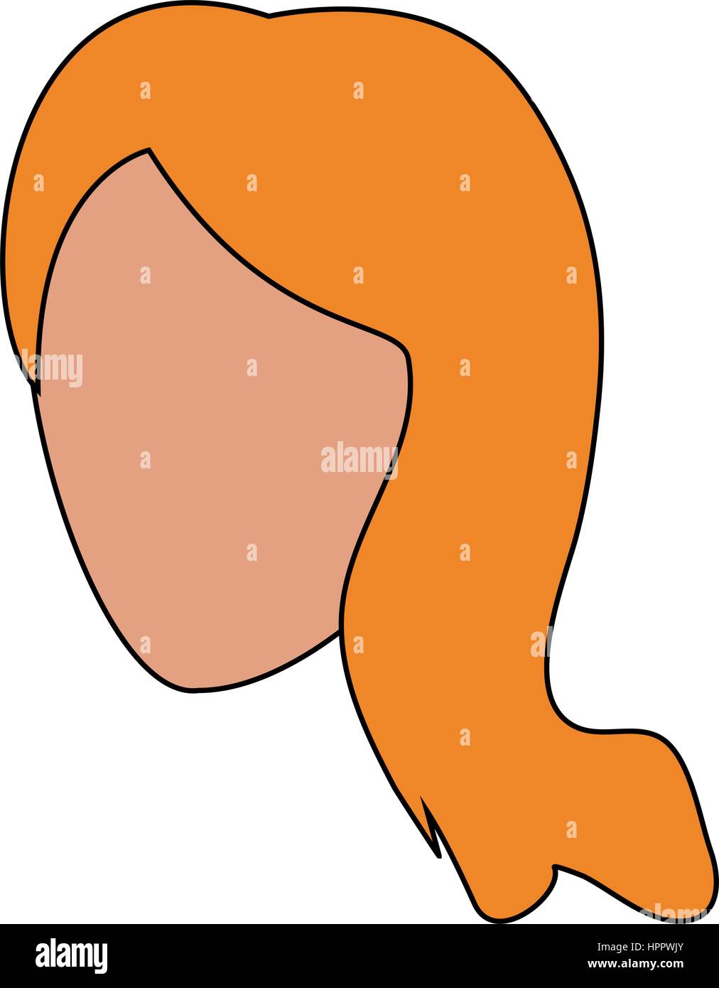 Blonde Female Stock Vector Images Alamy