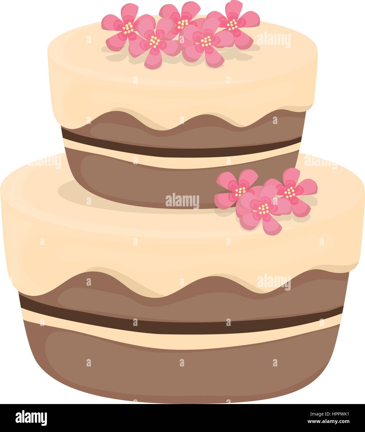 Delicious birthday cake Stock Vector Image & Art - Alamy