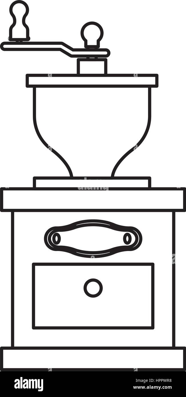 Coffee grinder equipment Stock Vector Image &amp; Art - Alamy