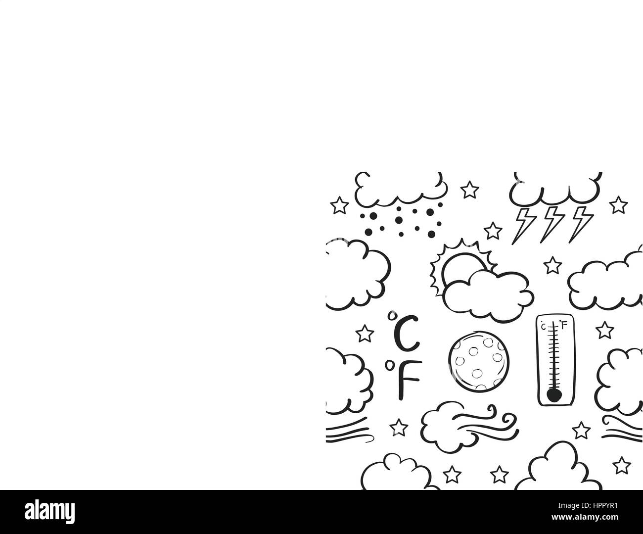 Weather style of doodle set Stock Vector Image & Art - Alamy