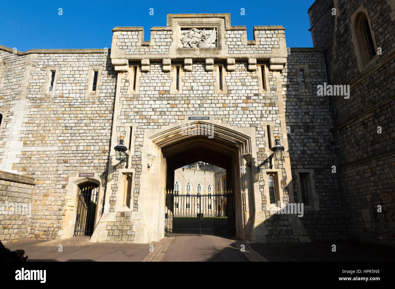 Saint Gateway / Gate inside Windsor Castle. Windsor, Berkshire