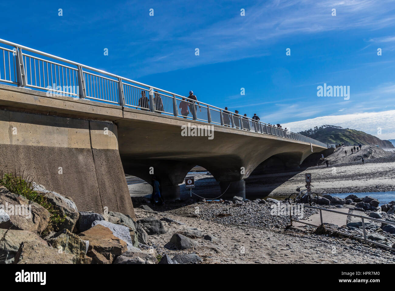 north torrey pines bridge south of north torrey pines road bridge Stock