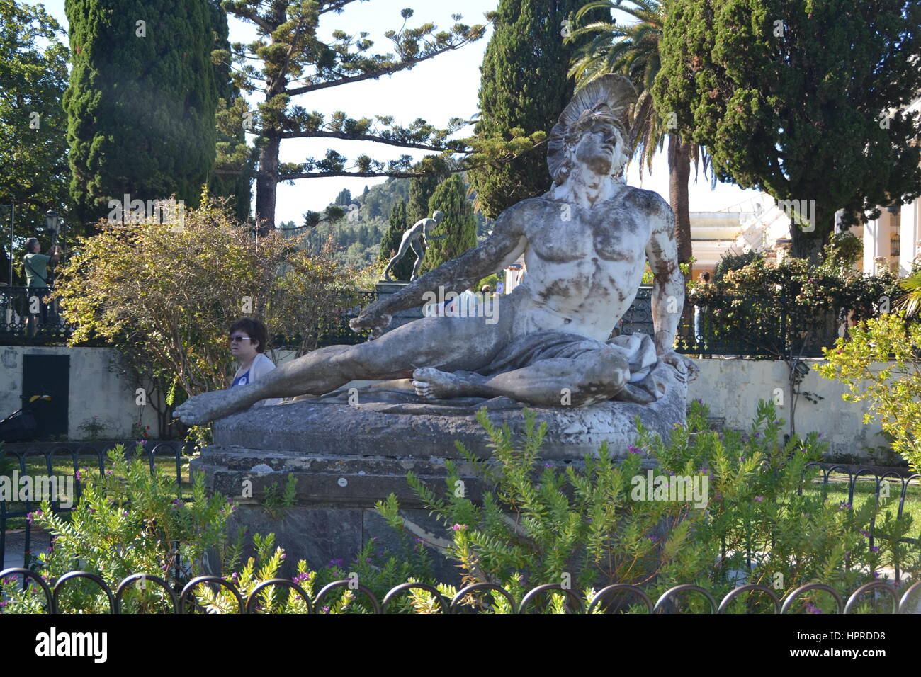 In Achilles Park Achillion Museum On Corfu Island Greece Garden