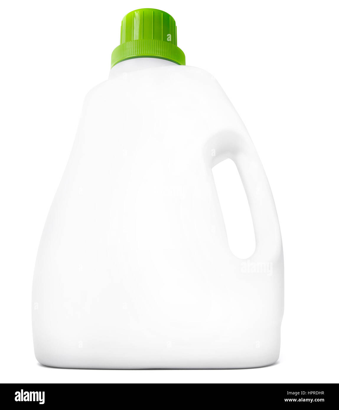 Blank detergent bottle. Isolated detergent bottle on a white background. Stock Photo