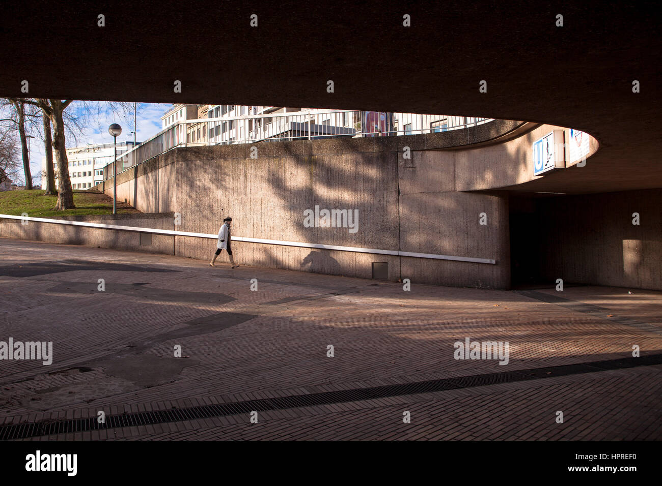 Europe, Germany, North Rhine-Westphalia, Cologne, pedestrian underpass at the Ebert square. Stock Photo