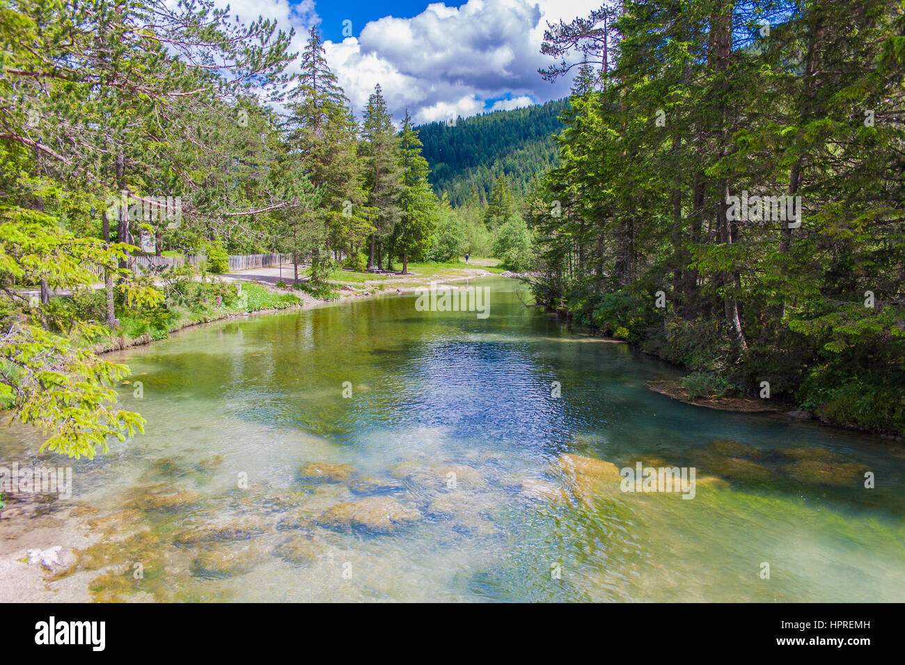 An alpine river in Sudtyrol, Italy Stock Photo - Alamy