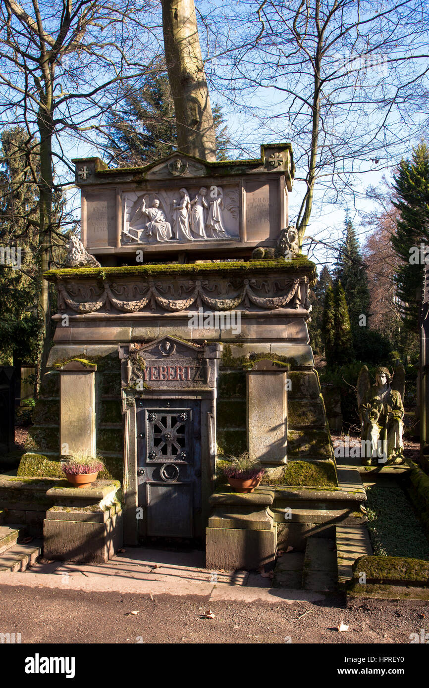 Europe, Germany, Cologne, old grave of the family Syebertz at the Melaten cemetery Stock Photo
