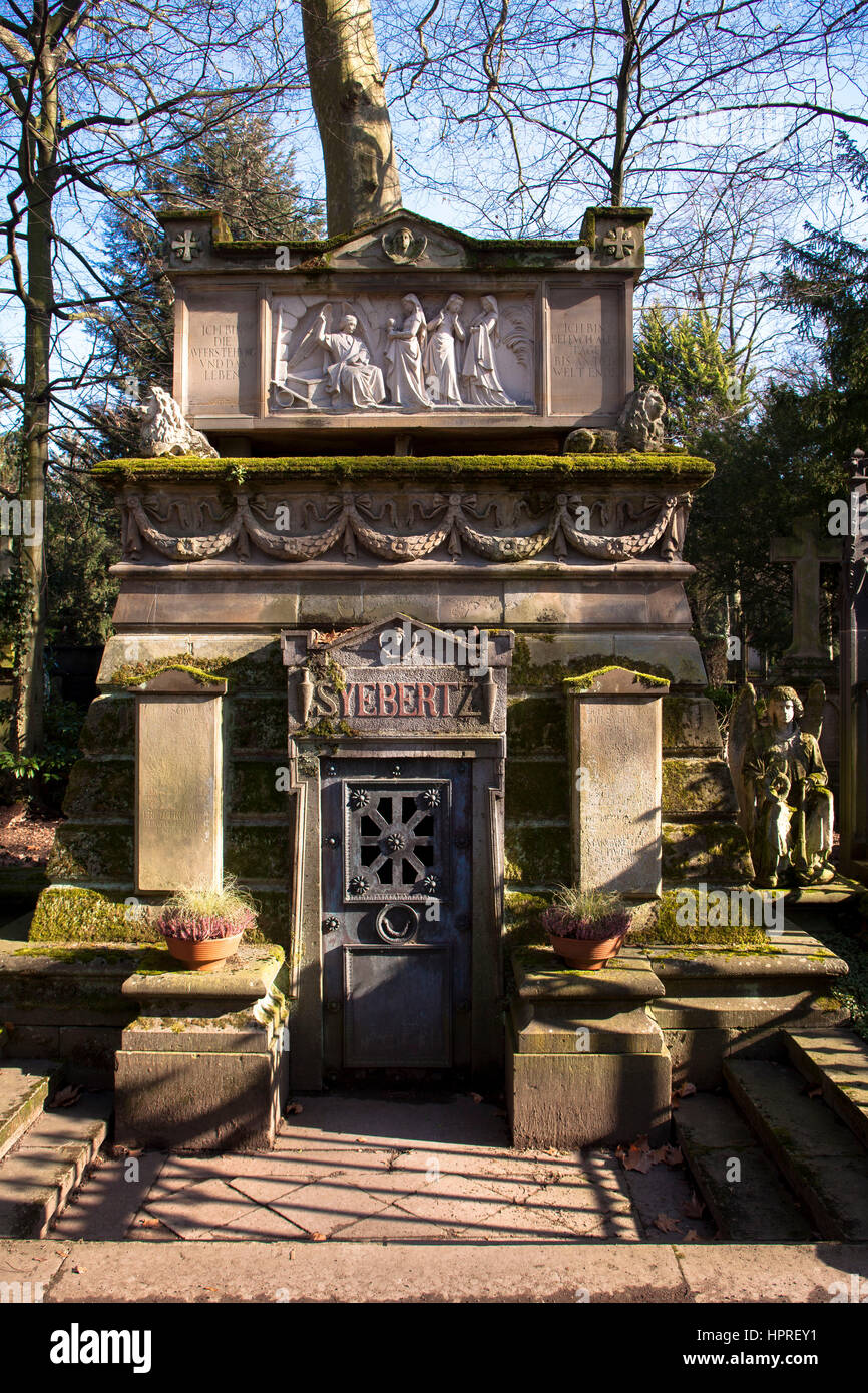 Europe, Germany, Cologne, old grave of the family Syebertz at the Melaten cemetery Stock Photo