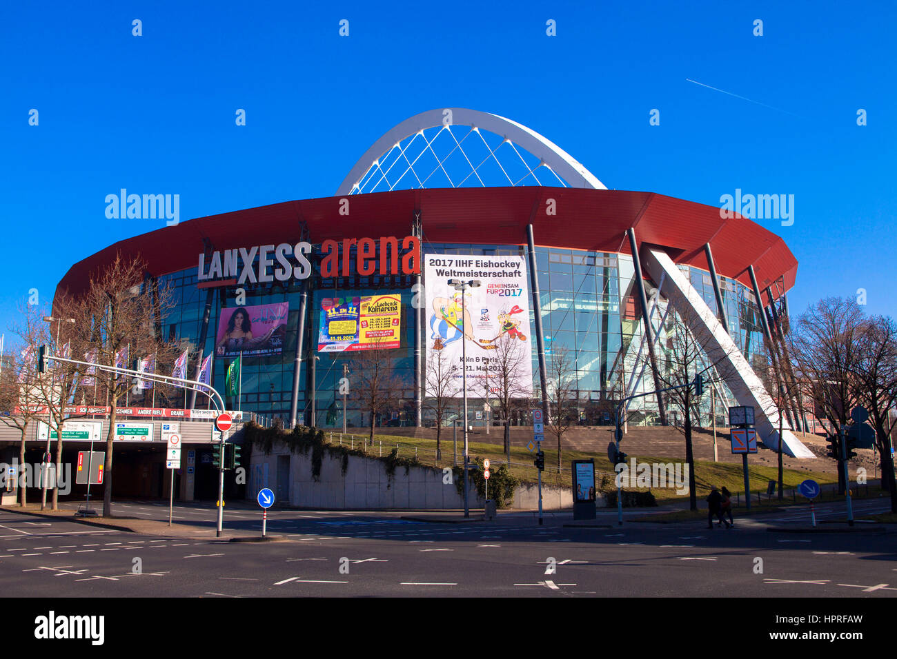 Europe, Germany, Cologne, the Lanxess Arena in the town district Deutz. Stock Photo