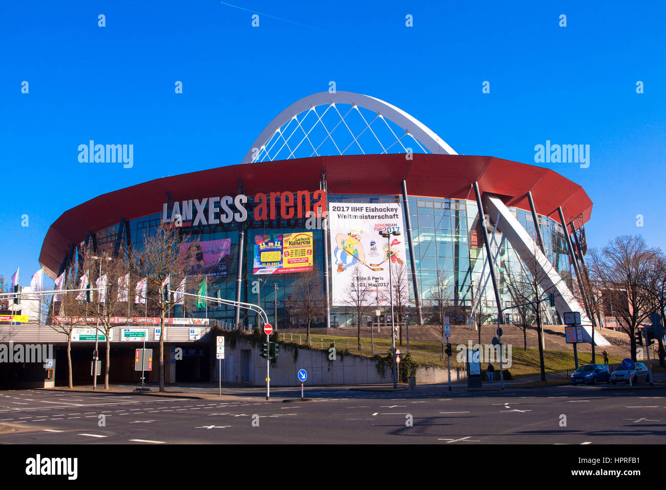 Europe, Germany, Cologne, the Lanxess Arena in the town district Deutz. Stock Photo