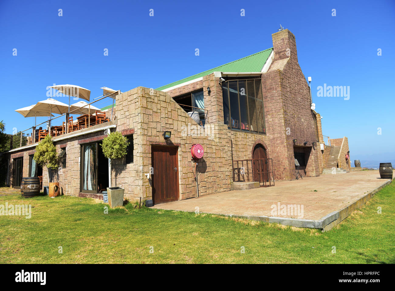 The Blomendal restaurant and winery near Cape Town, South Africa. Stock Photo