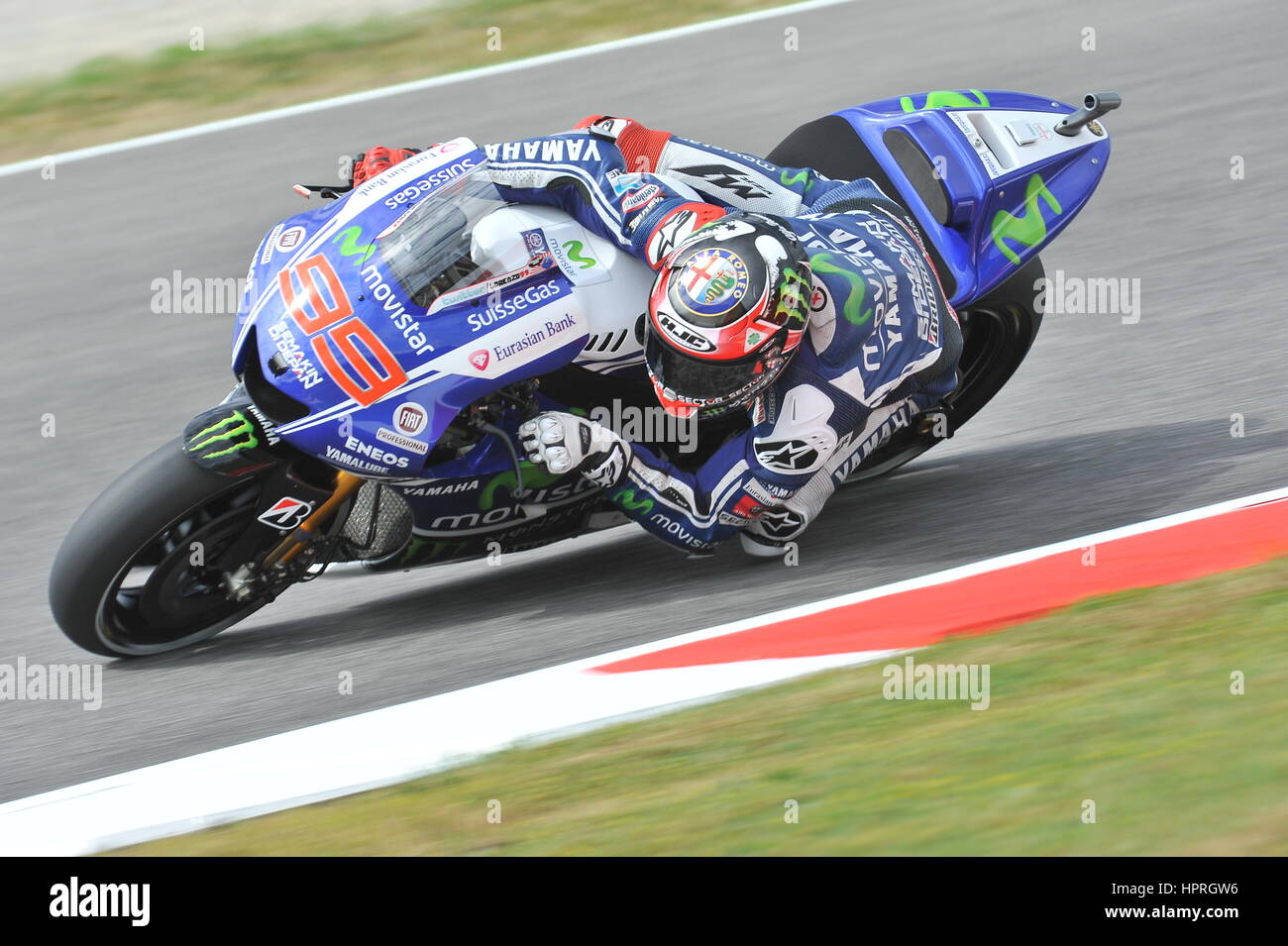 Jorge Lorenzo, Yamaha Moto GP 2014 Stock Photo