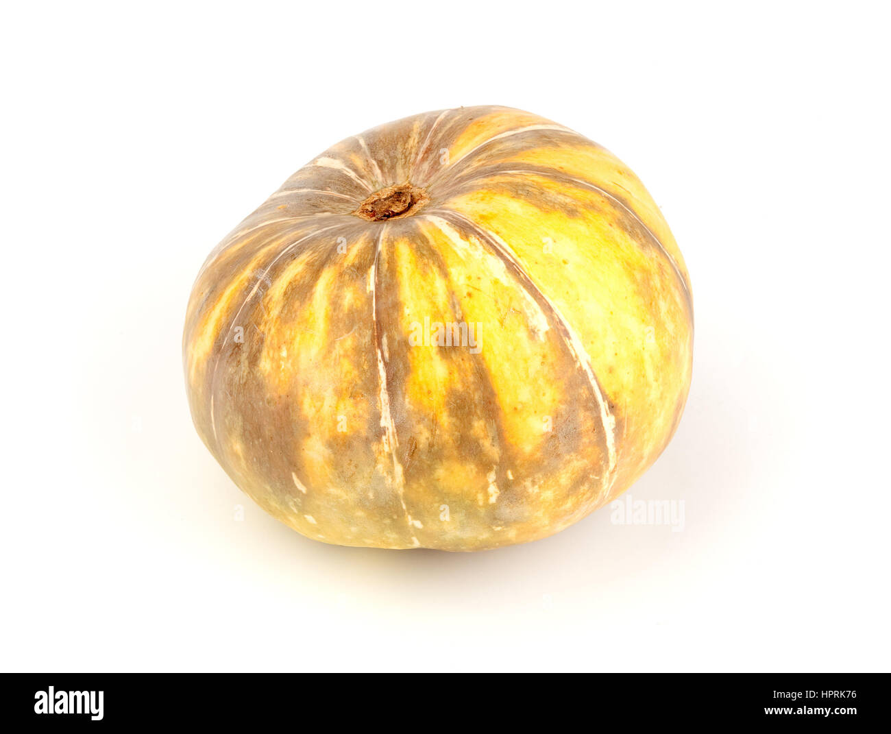 Single fresh pumpkin isolated on white background Stock Photo - Alamy