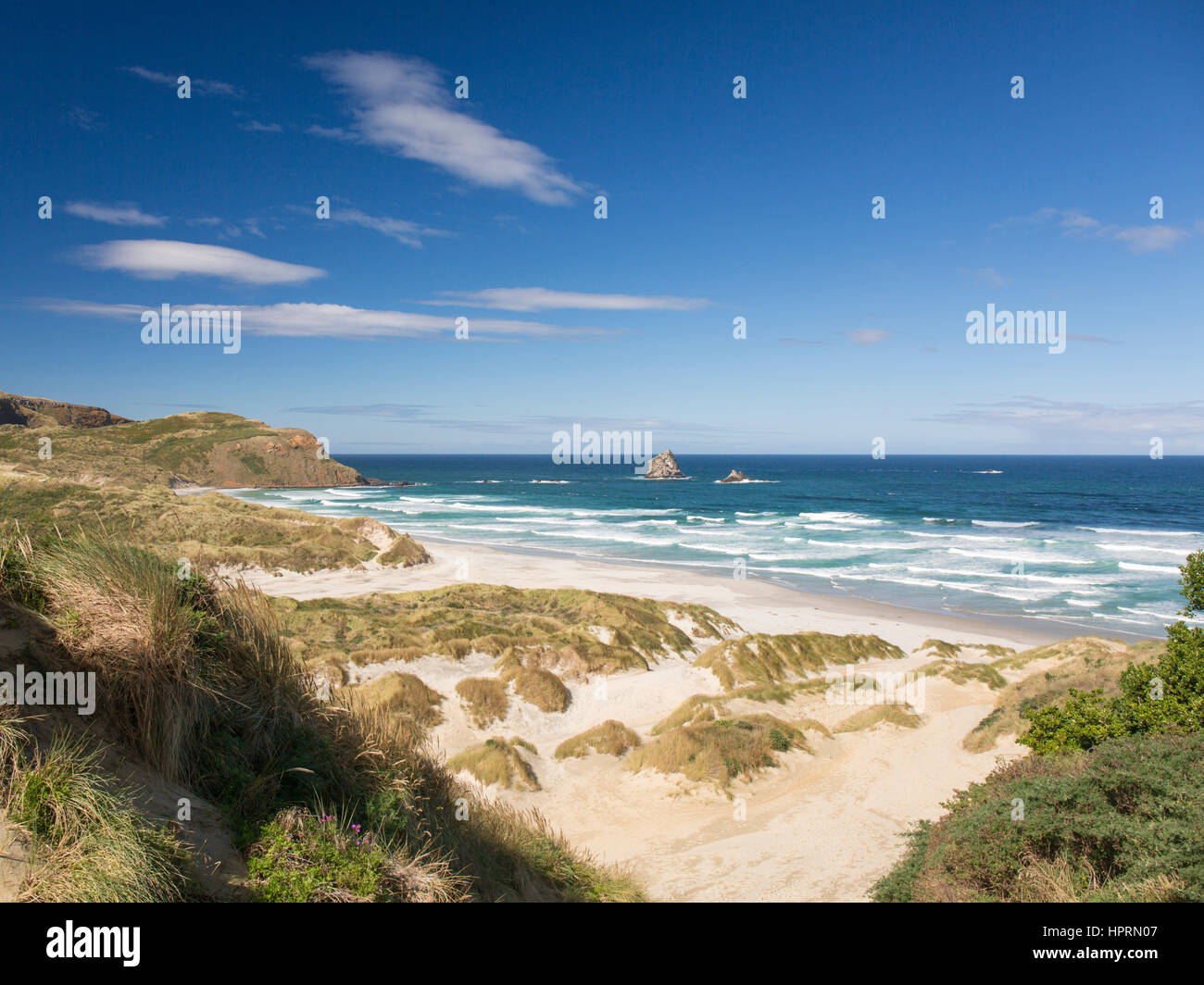 Sandy beach shoreline from above hi-res stock photography and images picture image