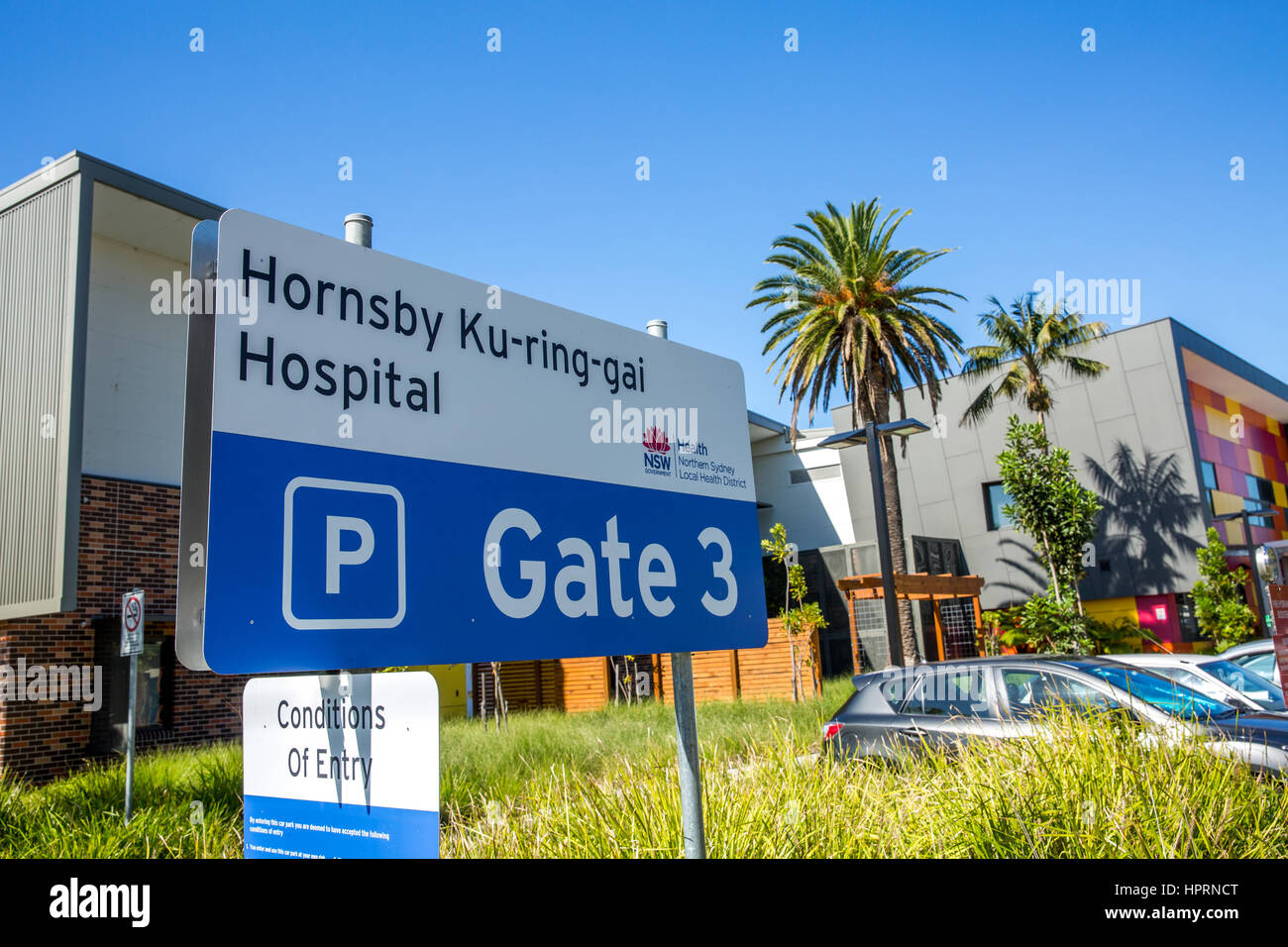 Hornsby Ku-Ring-gai hospital in Sydney, New south wales,australia Stock Photo