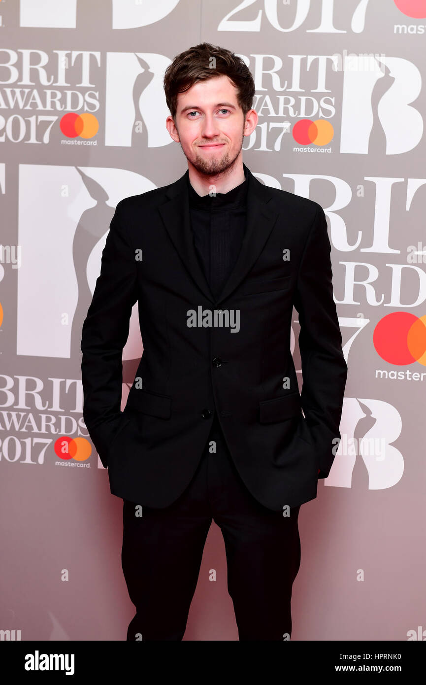 EDITORIAL USE ONLY, NO MERCHANDISING Alan Walker arriving at the BRIT  Awards 2017 Nominations Show, ITV Studios, London. Photo credit should  read: Doug Peters/EMPICS Entertainment Stock Photo - Alamy