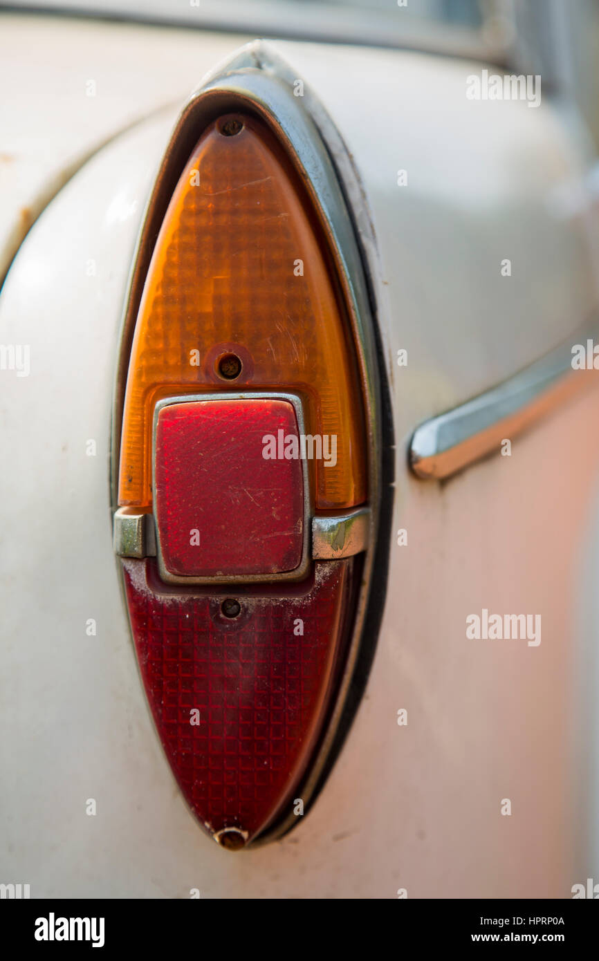 Detail of an old car in Goa in India Stock Photo Alamy