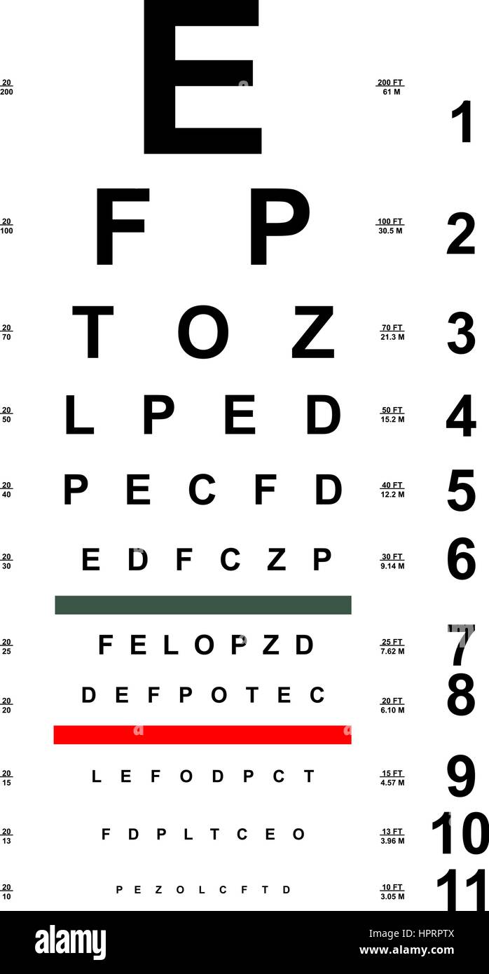 Chart Test for eyes Stock Vector Image & Art - Alamy