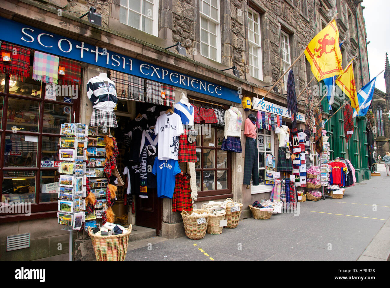 Souvenir Shop on The Royal Mile in Edinburgh, Scotland Stock Photo Alamy