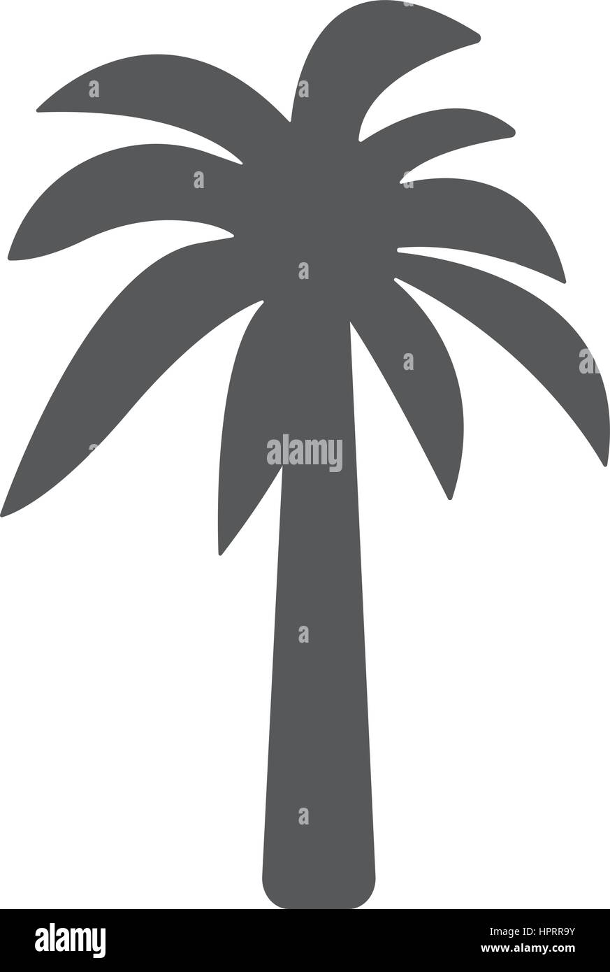 Palm tree silhouette design Stock Vector Images - Alamy