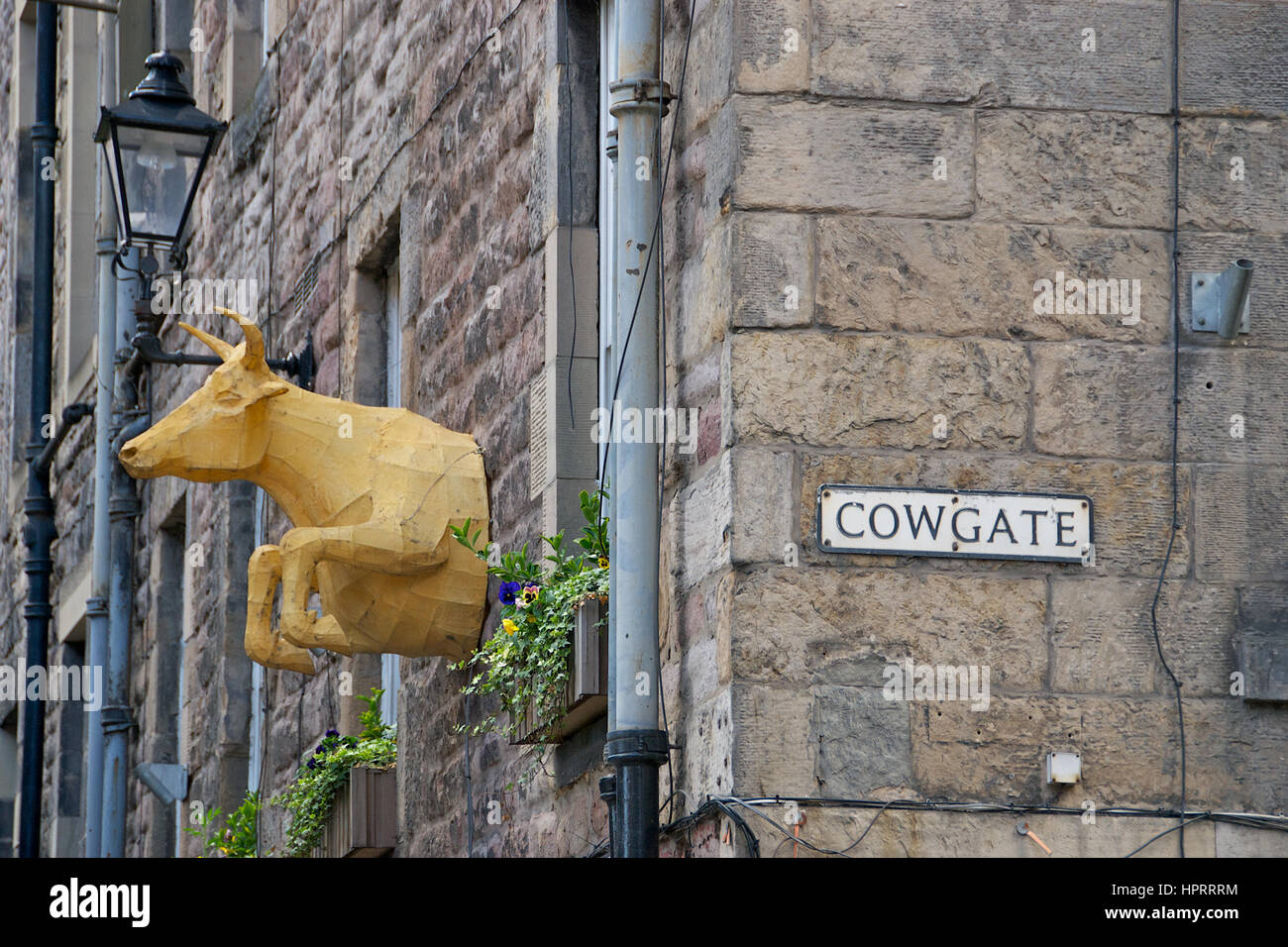 Cowgate in Edinburgh, Scotland Stock Photo