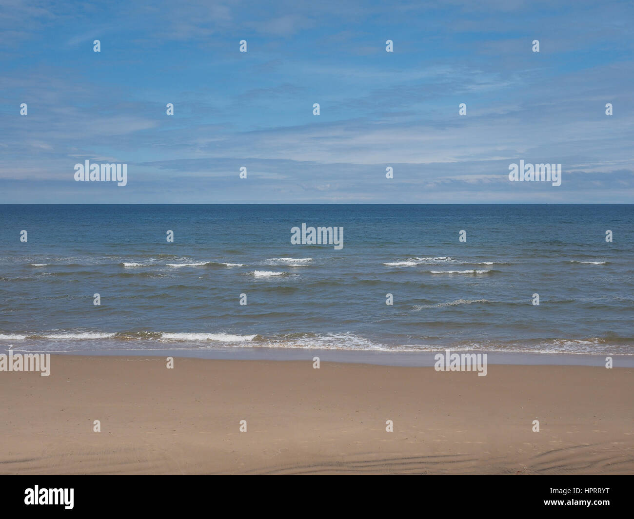 Empty sea seen from the beach useful as a background Stock Photo - Alamy