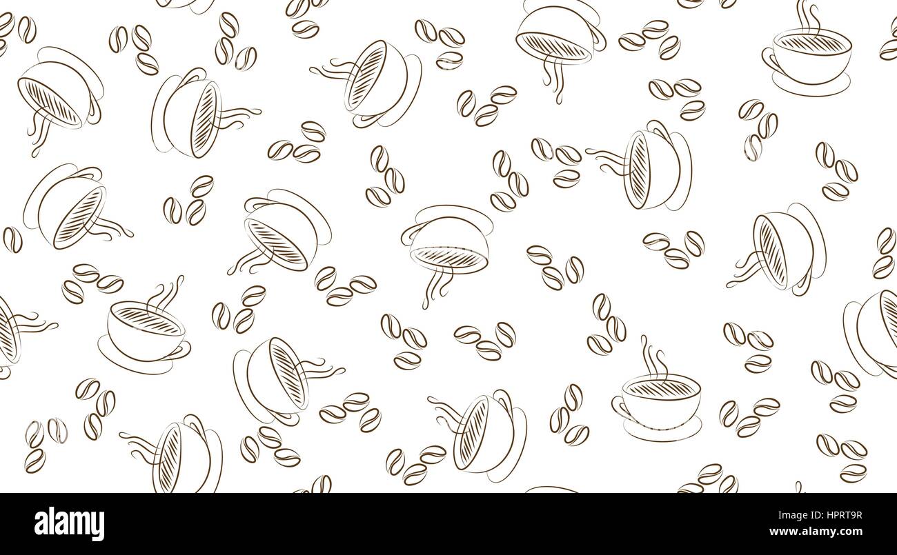 coffee cup seamless Stock Vector Image & Art - Alamy