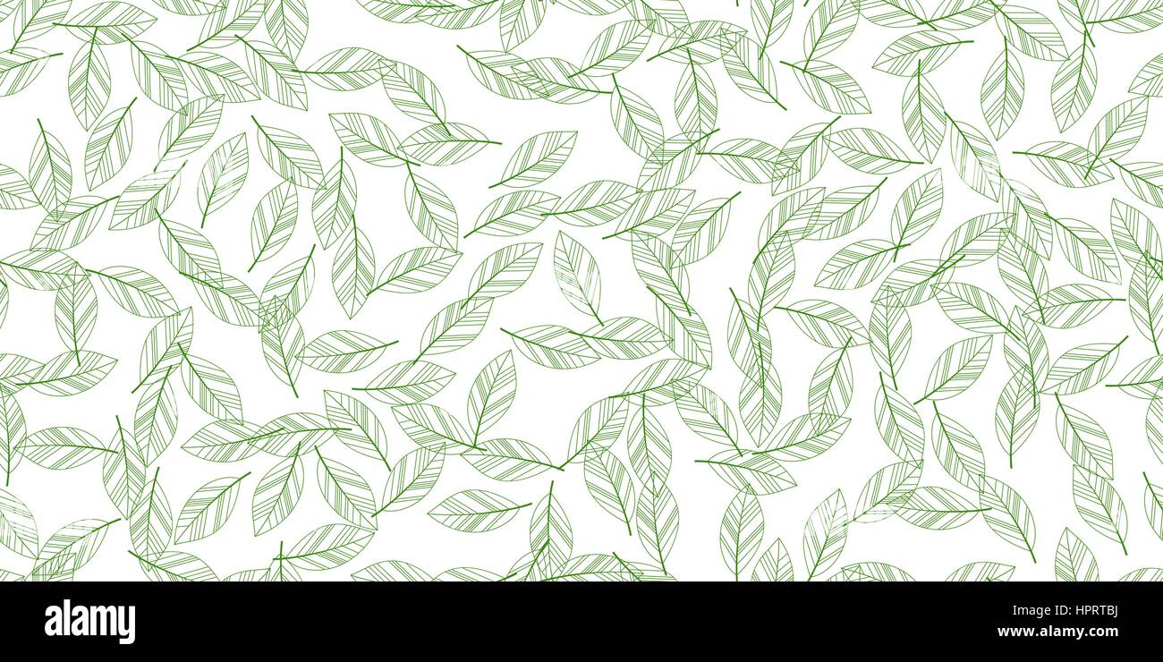 green seamless leaves Stock Vector Image & Art - Alamy