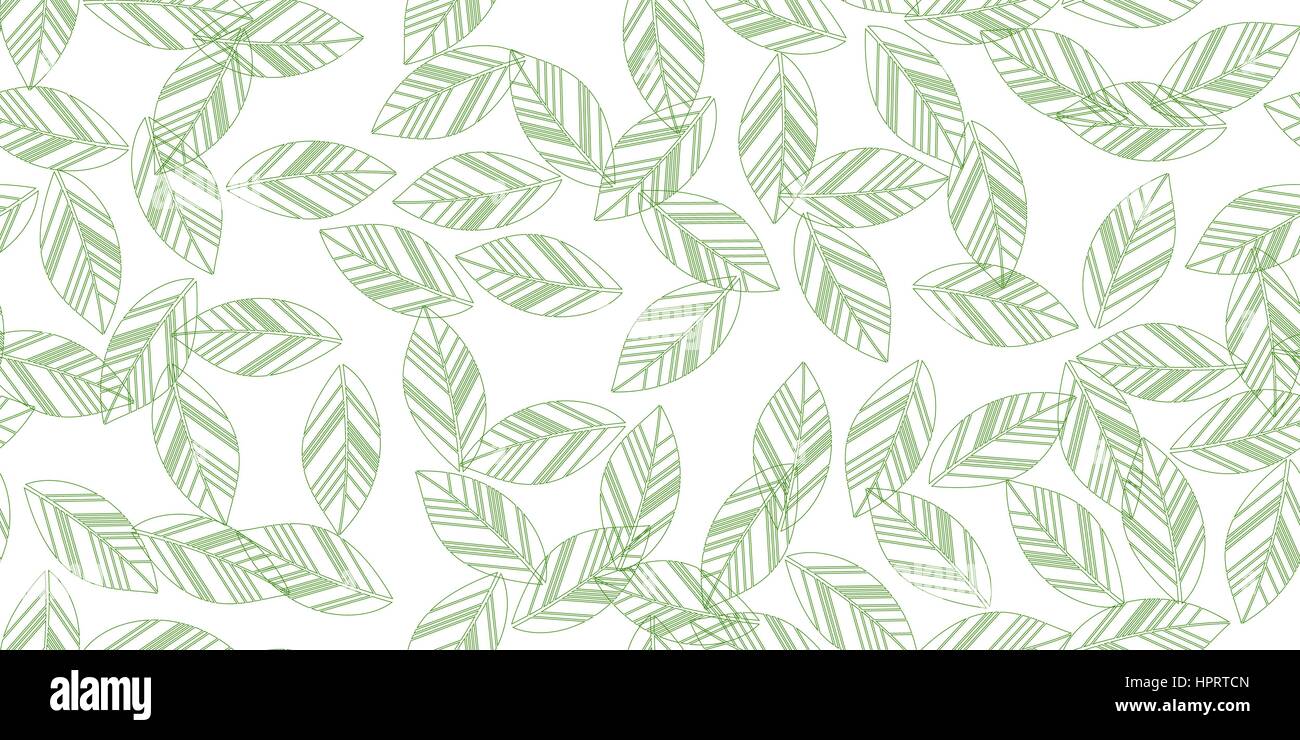 green seamless leaves Stock Vector Image & Art - Alamy