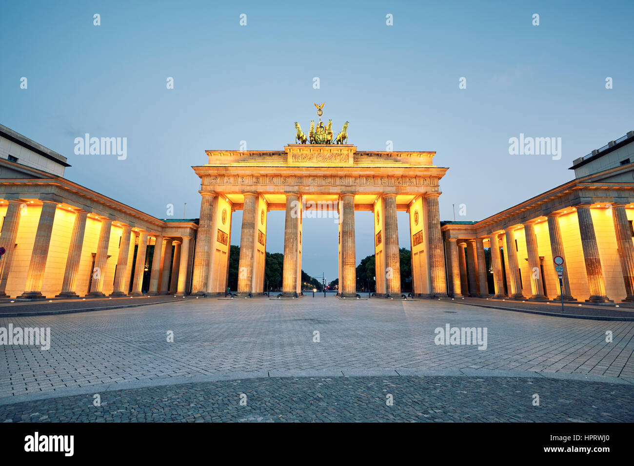 Brandenburg Gate - morning in Berlin, Germany Stock Photo - Alamy
