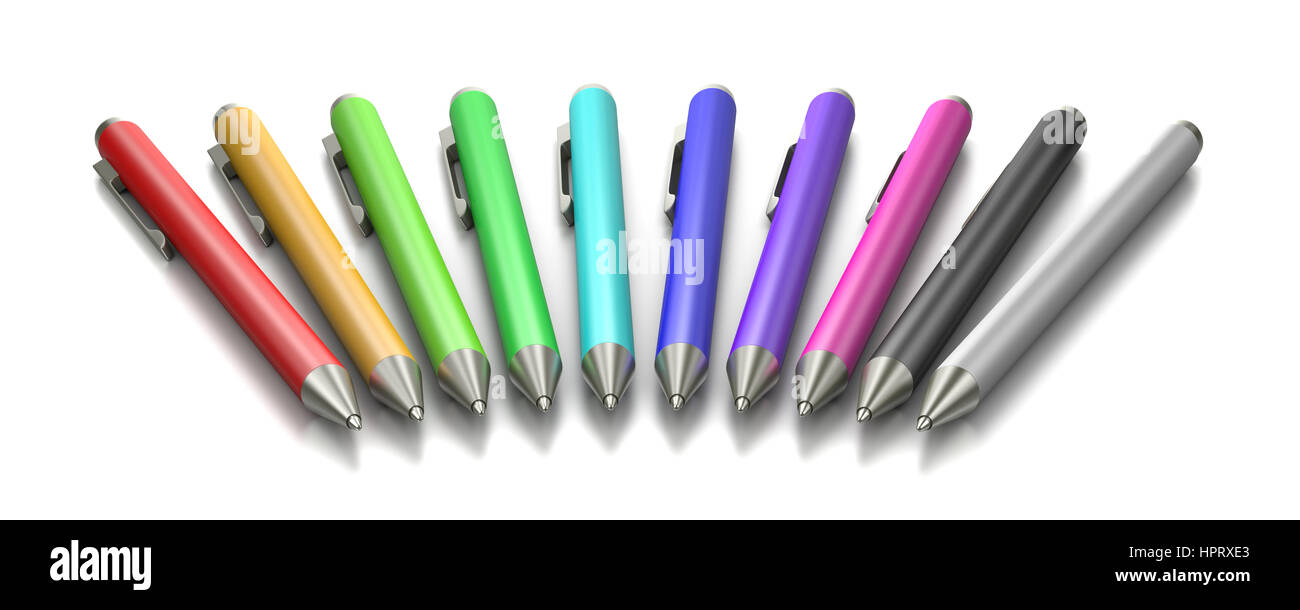 5 pens Cut Out Stock Images & Pictures - Alamy