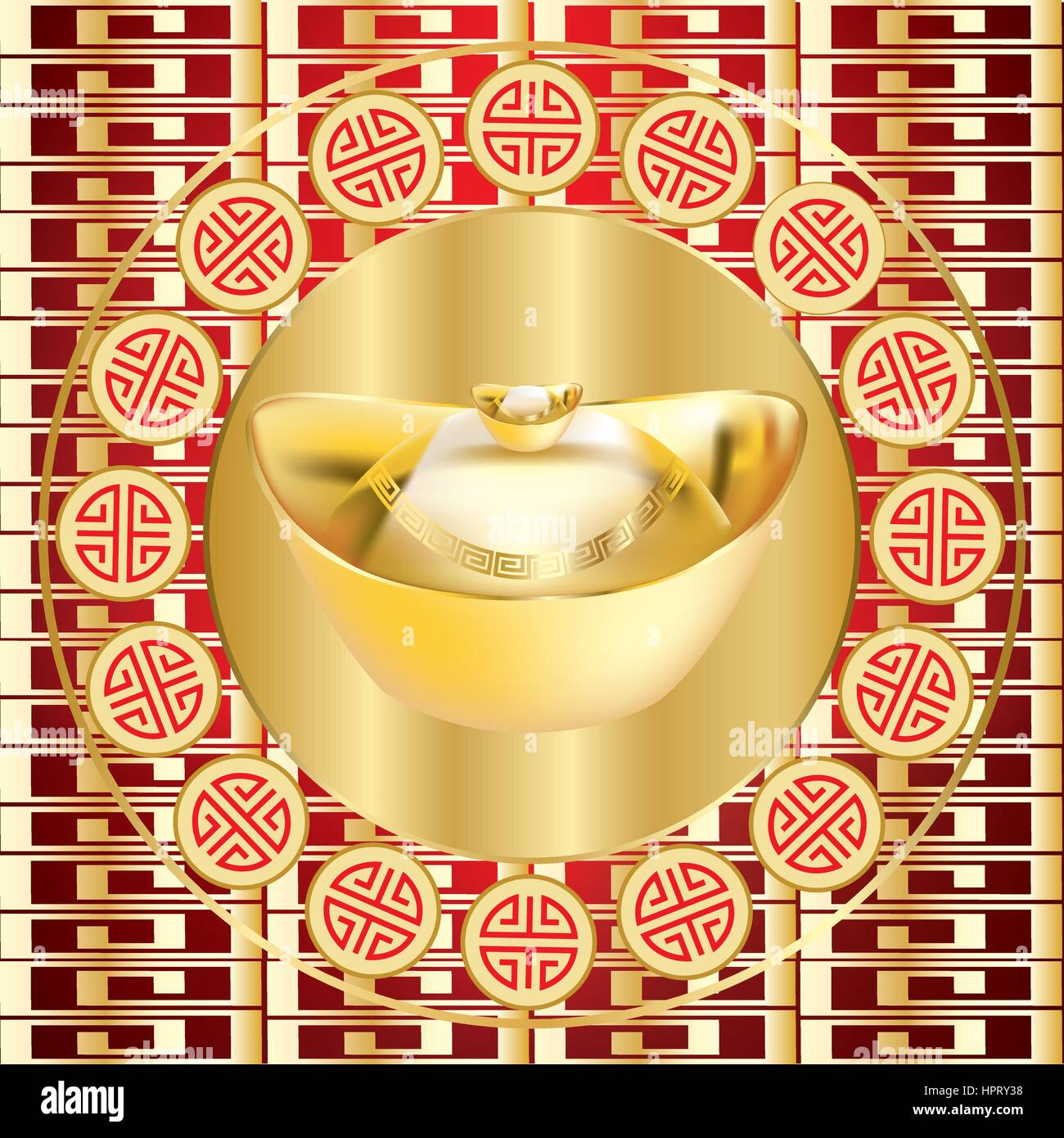Chinese prosperity symbol Stock Vector Images - Alamy