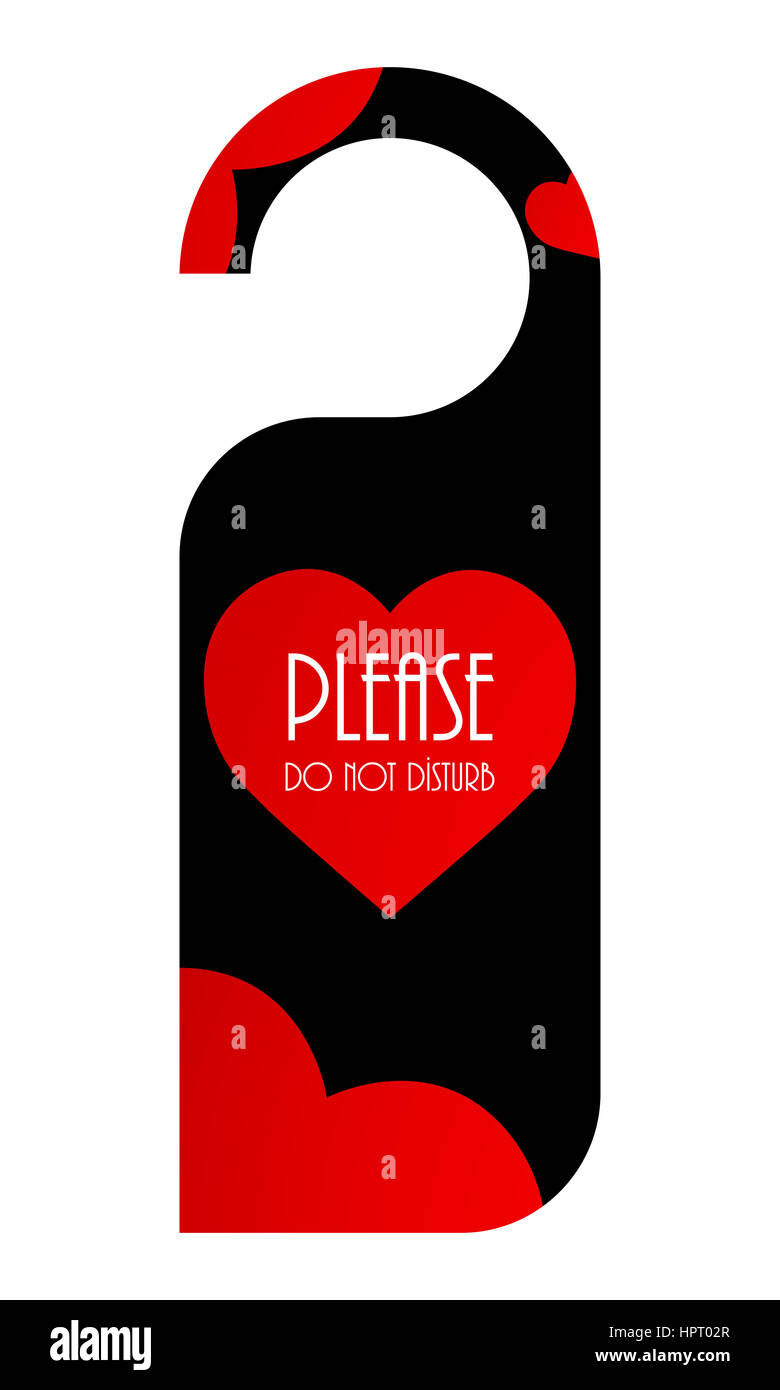 Do Not Disturb Door Hanger Stock Photo 134521935 Alamy