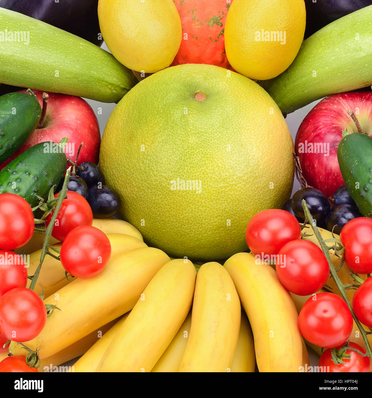 fresh fruits and vegetables background Stock Photo Alamy